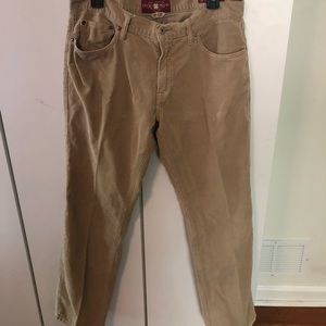 Beige corduroy pants